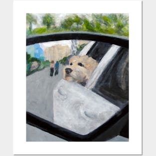 Adorable Dog Art Cruisin' w/Sabo in North Myrtle, South Carolina Posters and Art